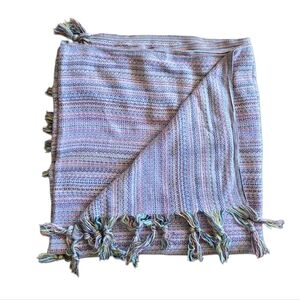 Teema‎ Multicolor Handwoven Turkish Cotton Towel Throw Blanket 64x26 Yoga Boho